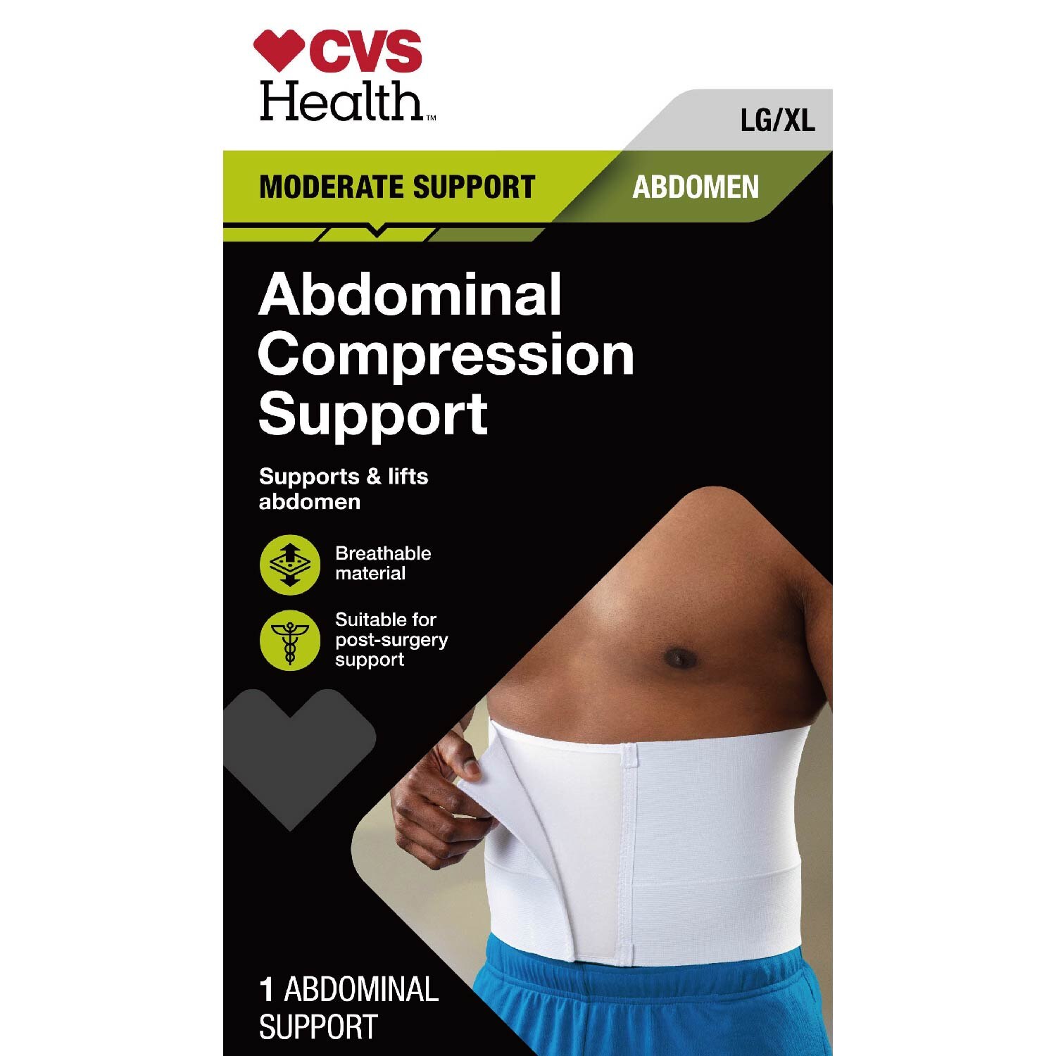 CVS Health Abdominal Compression Support, LG/XL