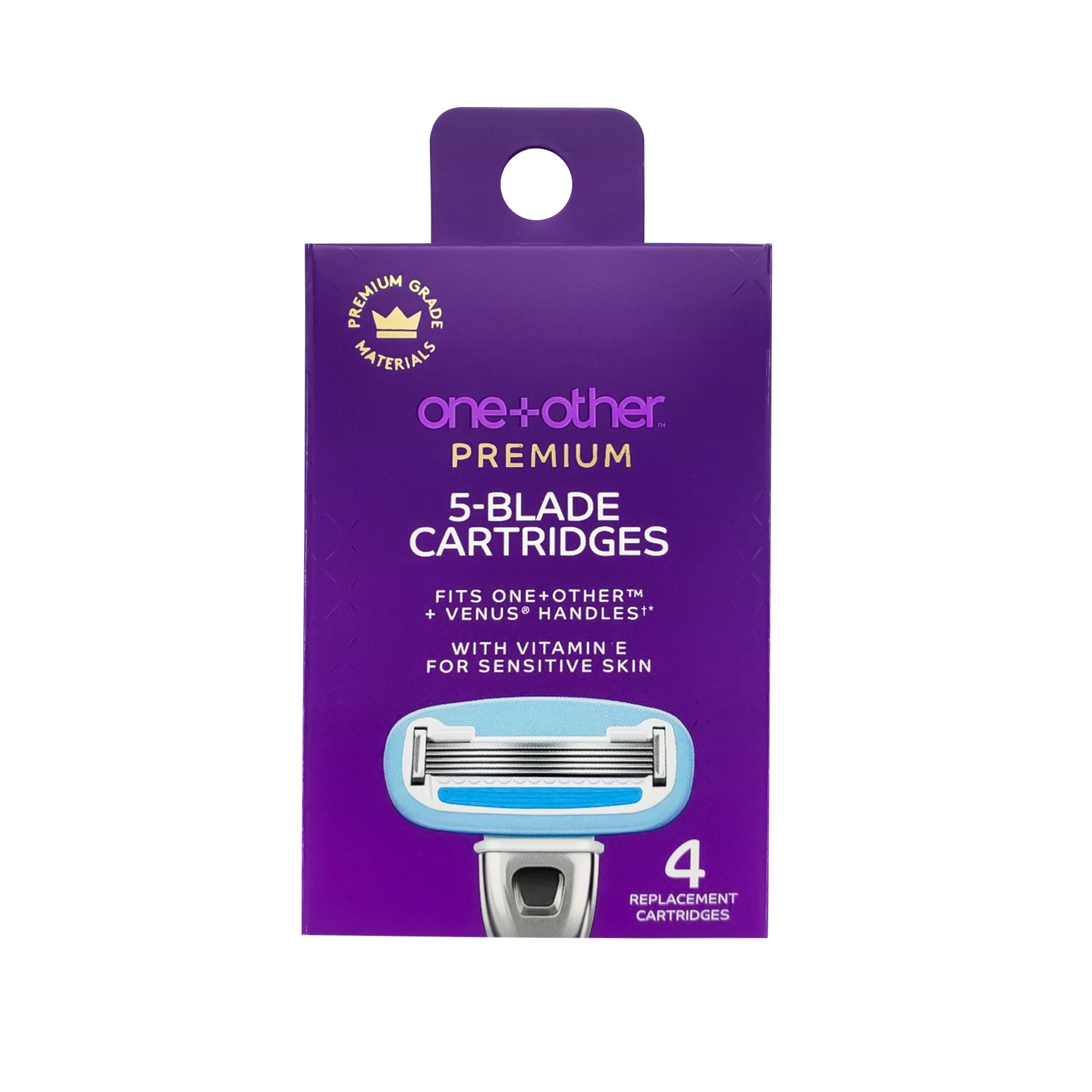 one+other Premium 5-Blade Razor Blade Refills