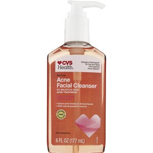 CVS Oil-Free Acne Facial Cleanser Pink Grapefruit, 6 OZ