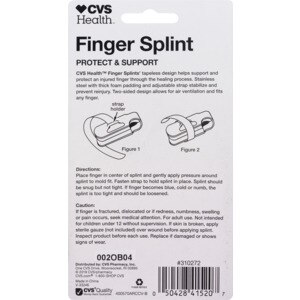 Cvs Health Finger Splint Deluxe Aluminum Foam