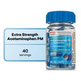 CVS Health Extra Stength Acetaminophen PM Pain Reliever & Nighttime Sleep-Aid Gelcaps, 80 CT, thumbnail image 1 of 8
