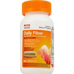  CVS Health Natural Daily Fiber Capsules 