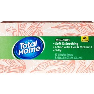 Total Home Facial Tissue Lotion, 70CT