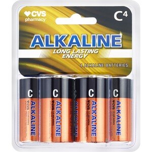 CVS - Baterías alcalinas C, 4 u.