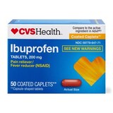 CVS Health Ibuprofen Pain Reliever & Fever Reducer (NSAID) 200 MG Coated Caplets, thumbnail image 1 of 9