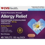 CVS Health 24HR Non Drowsy Allergy Relief Fexofenadine HCl Tablets, thumbnail image 1 of 4
