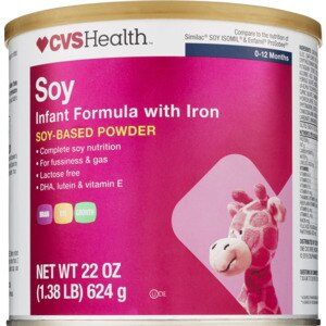 CVS Health - Fórmula de soya para bebé, con hierro, 22 oz