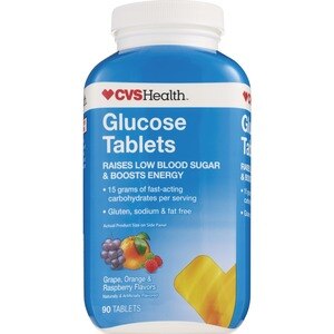  CVS Health Glucose Tablets Assorted Fruit, 90CT 