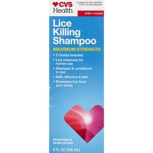 CVS Health Lice Killing Shampoo Maximum Strength, 8 OZ