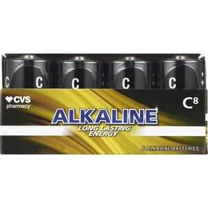 CVS - Baterías alcalinas C, 8 u.