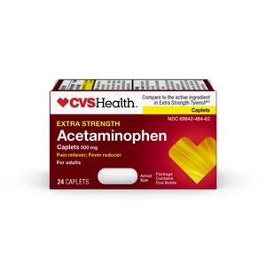 CVS Health Extra Strength Acetaminophen Pain Reliever & Fever Reducer 500 MG Caplets