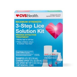 CVS Health Maximum Strength 3-Step Lice Solution Kit - 1