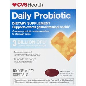 CVS Health - Cápsulas blandas con probióticos, 60 u.