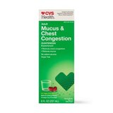 CVS Health Mucus & Chest Congestion Expectorant, Cherry, 8 OZ, thumbnail image 1 of 7