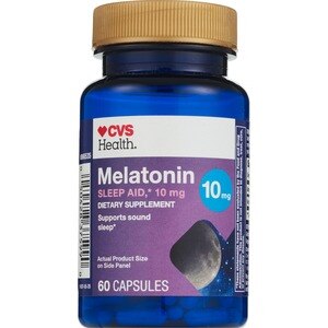 CVS Health Melatonin 10 MG Capsules, 60 Ct