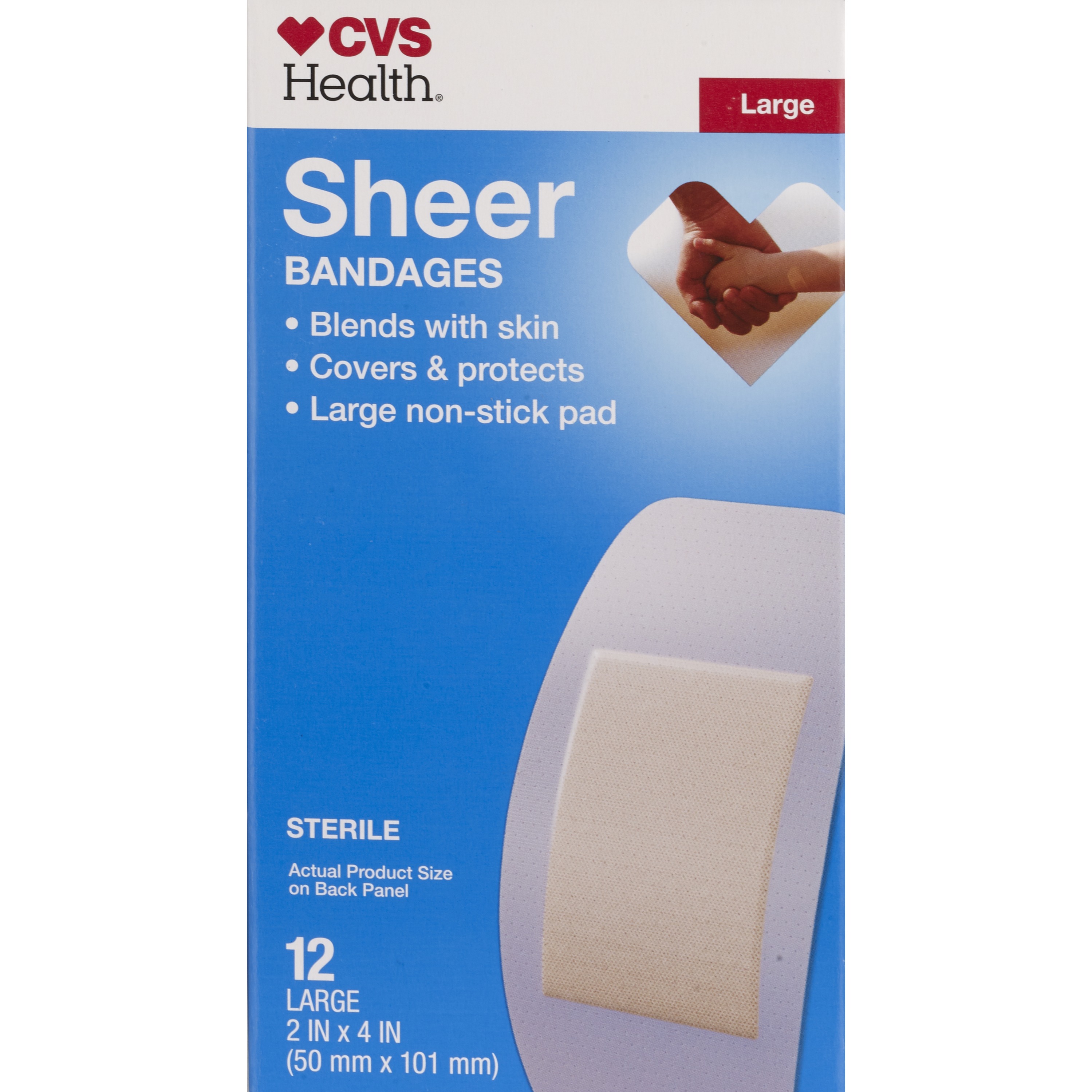 CVS Health Sheer Bandages, 60 Count, Assorted Sizes