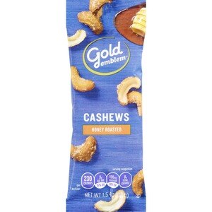 Gold Emblem Honey Roasted Cashews, 1.5 OZ