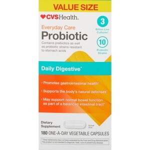 CVS Health Daily Probiotic Capsules, 180 Ct