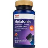 CVS Health Melatonin Sleep Aid 12 MG Fast Dissolve Tablets, Berry, 90CT, thumbnail image 1 of 3
