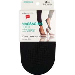 by Hanes Massaging Foot Covers 2 Pairs 