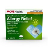 CVS Health 24HR Allergy Relief Cetirizine HCl Tablets, thumbnail image 1 of 7