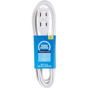 Total Home 9 Foot 3-Outlet Extension Cord , CVS