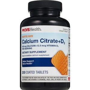  CVS Health Calcium Citrate + D3 Miniatures Tablets 