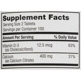 CVS Health Calcium Citrate + D3 Tablets, 200 CT, thumbnail image 4 of 5