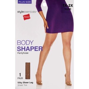 Style Essentials By Hanes Body Shaper Pantyhose Plus Size, Sheer Nude, 1X-2X , CVS
