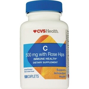CVS Health - Tabletas de vitamina C con rosa silvestre, 500 mg, 100 u.