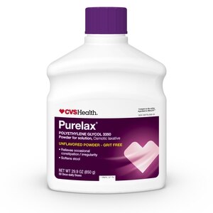 CVS Health Purelax Polyethylene Glycol 3350 en polvo sin sabor