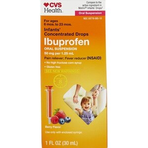 Ibuprofen Concentrated Drops Dosage Chart