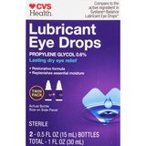 CVS Health Restoring Lubricant Eye Drops Twin Pack, 0.33 OZ, thumbnail image 1 of 5