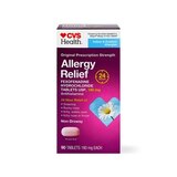 CVS Health 24HR Non Drowsy Allergy Relief Fexofenadine HCl Tablets, thumbnail image 1 of 6