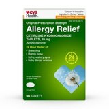 CVS Health 24HR Allergy Relief Cetirizine HCl Tablets, thumbnail image 1 of 9