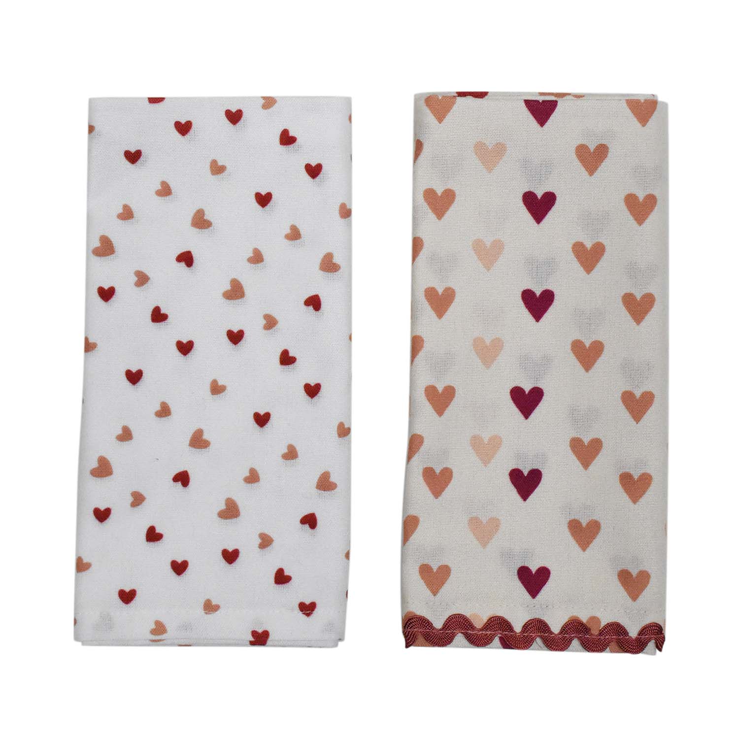 Red & Pink Valentine's Dish Towel, 16in X 26in - 2 Ct , CVS