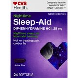 CVS Health Nighttime Sleep Aid Softgels, thumbnail image 1 of 4