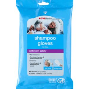 CVS Health Pre-Moistened No-rinse Shampoo Glove - 12 Ct