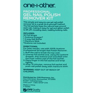 one+other Gel Polish Remover Wraps, 6 OZ