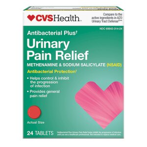 CVS Health Antibacterial Plus Urinary Pain Relief Tablets, 24 Ct