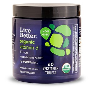 Live Better - Vitamina D orgánica, 10 mcg, 60 u.