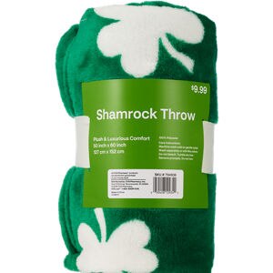 Customer Reviews Four Leaf Clover Throw Blanket White CVS Pharmacy