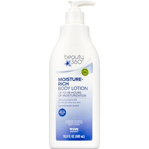 Beauty 360 Moisture-Rich - Loción corporal, 16.9 oz