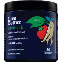 Live Better B Complex - Suplemento vitamínico a base de alimentos integrales, 30 u.