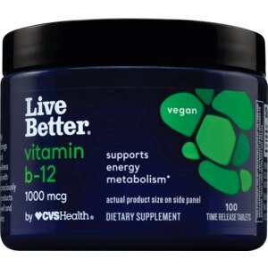 Live Better - Vitamina B-12, 1000 mcg, 100 u.