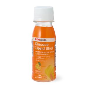 CVS Health Glucose Liquid Shot, Orange - 2 Oz