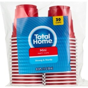 Total Home Mini Party Cups, 30 CT