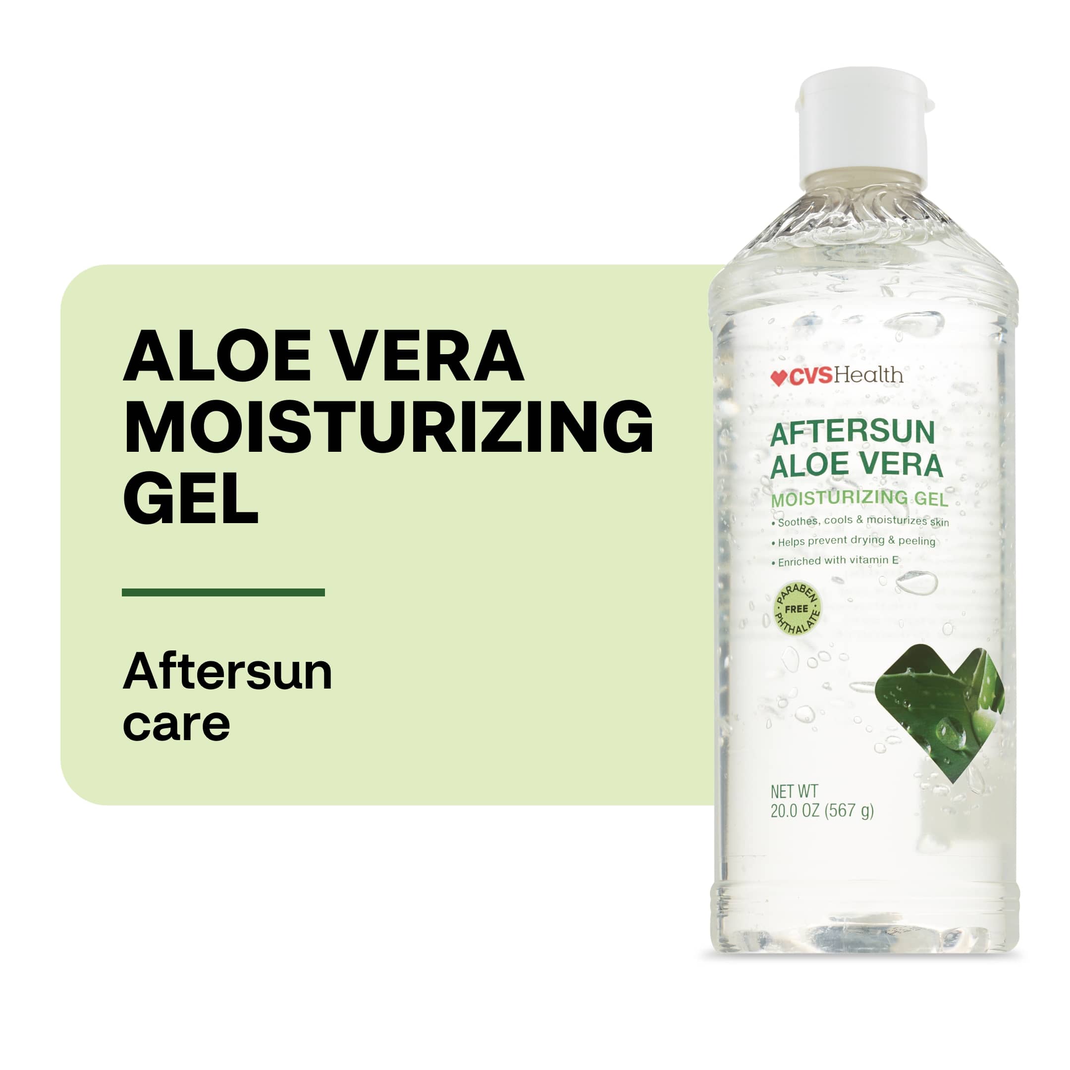 CVS Health Aftersun Aloe Vera Moisturizing Gel, Value Size - 20 Oz