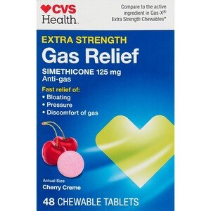 CVS Health Extra Strength Gas Relief, Cherry Cr - 48 Ct