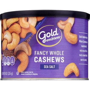 Gold Emblem Fancy Whole Cashews, 8 OZ